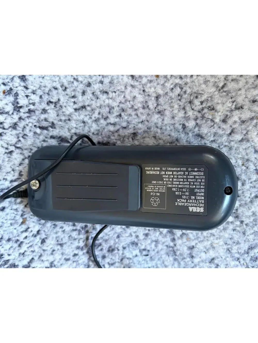 Sega Game Gear Console Rechargeable Battery Pack Carry Case Untested Bundle